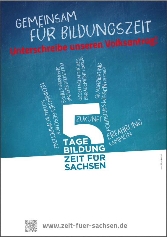 Volksantrag 5 TAGE BILDUNGSZEIT FÜR SACHSEN - Jede Stimme zählt ...