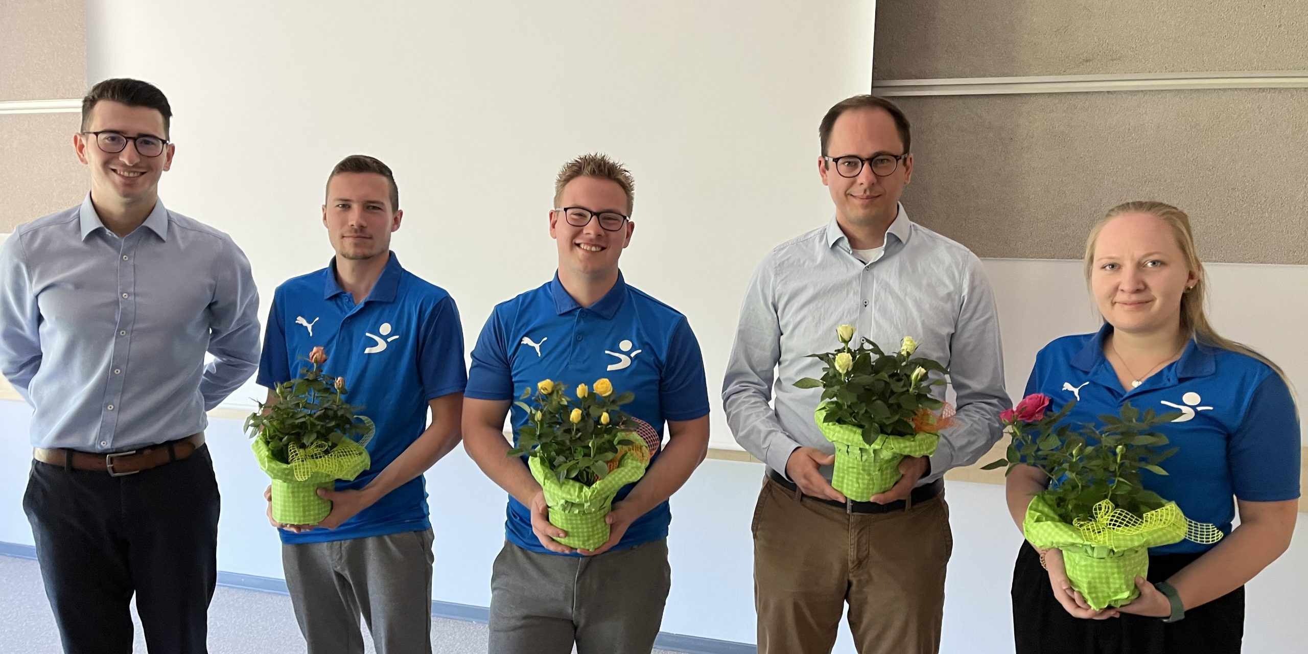 v.l.n.r.: Maximilian Odia, Brandon Schramm, Carlo Hohnstedter, Philipp Loll, Leonore Plunkte