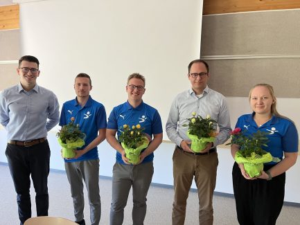 v.l.n.r.: Maximilian Odia, Brandon Schramm, Carlo Hohnstedter, Philipp Loll, Leonore Plunkte