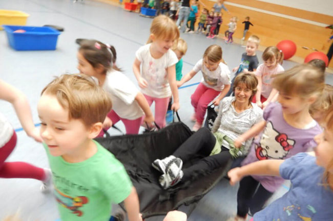 Übung beim Kinderschutz vom Kreissportbund Landkreis Leipzig