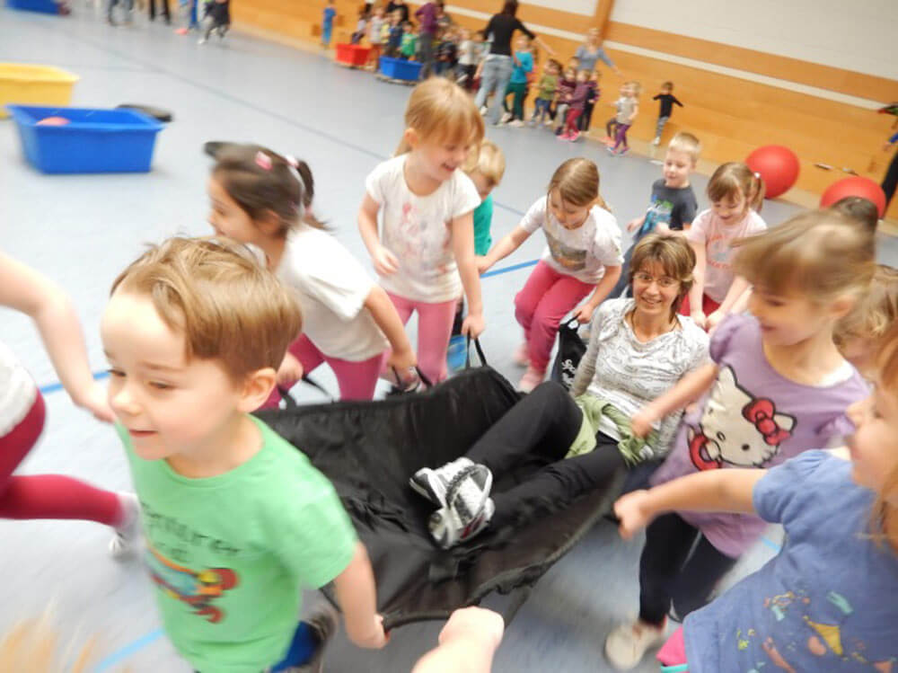 Übung beim Kinderschutz vom Kreissportbund Landkreis Leipzig